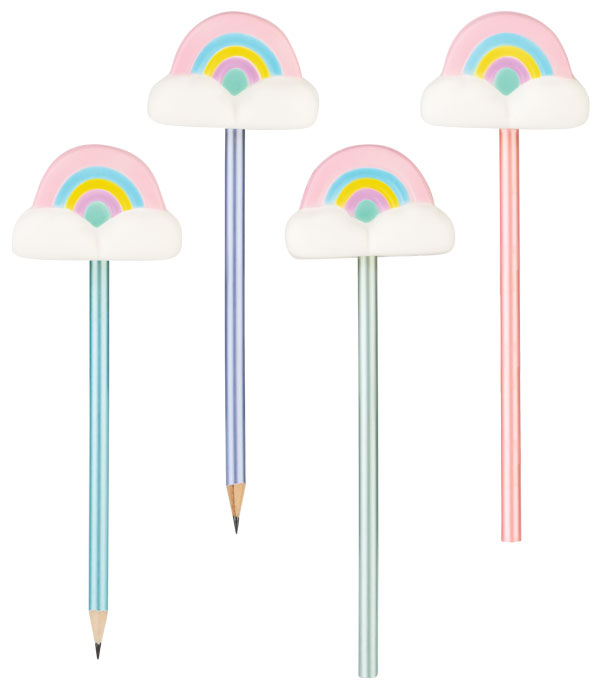 Bleistift mit Fluffy Wolke