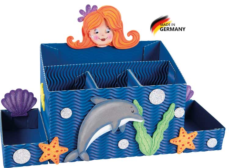 Schreibtischbox Bastelset Meerjungfrau