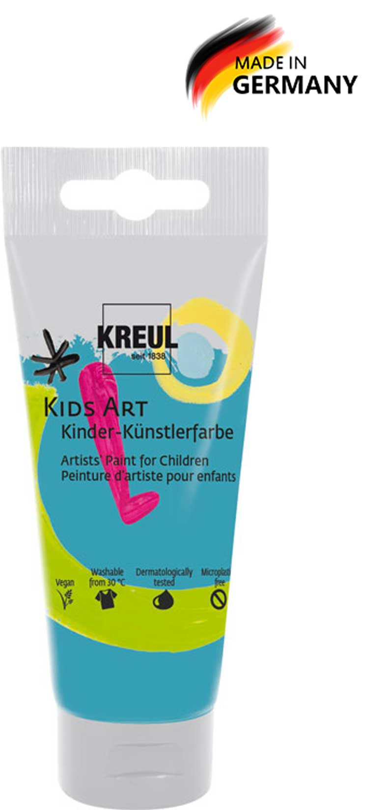 Kids Art Kinder Künstlerfarbe türkis