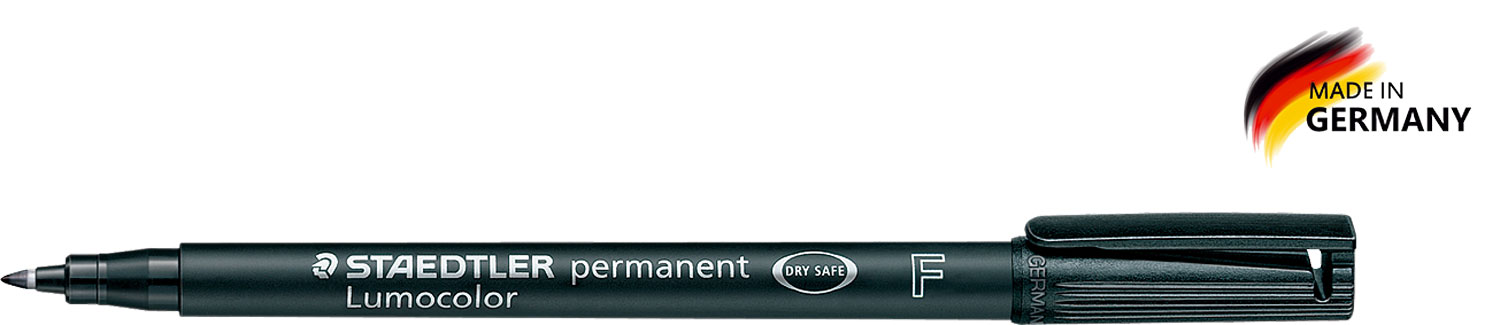 Lumocolor Permanent 318 F - schwarz