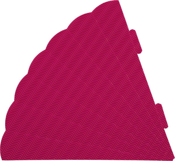 3D Geschwistertütenrohling pink
