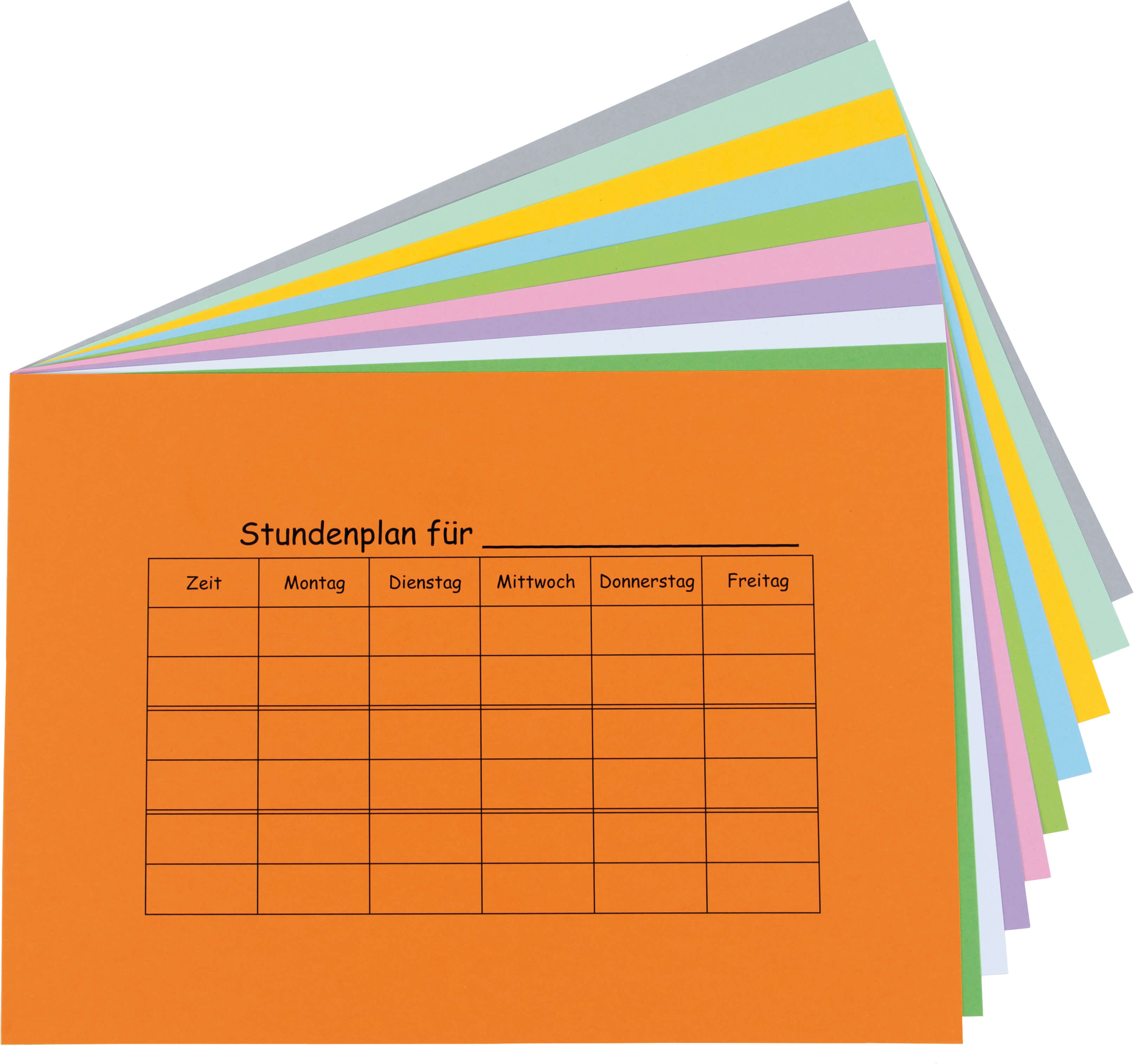Stundenplanset 10 Stück sortiert