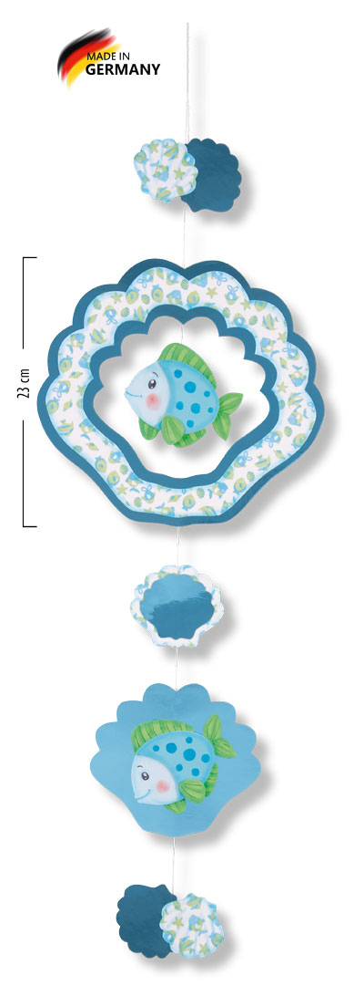 Schimmernde Fensterkette Fisch
