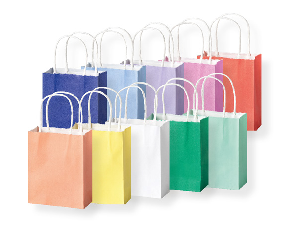 Papiertaschen intensiv, 20 Stück in 10 Farben so.
