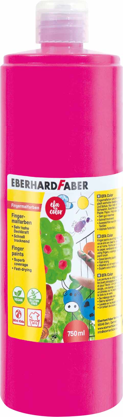 Fingermalfarbe Eberhard Faber magenta