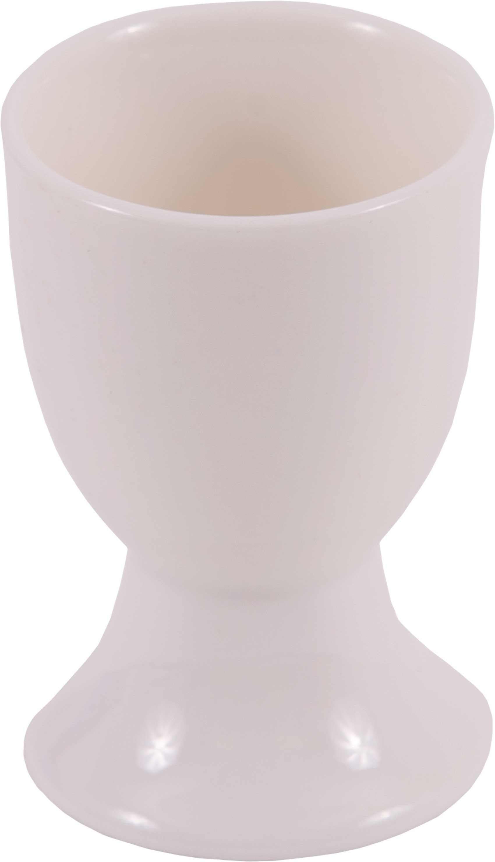 Eierbecher weiß aus Keramik