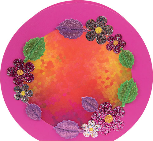 Laternen Bastelset Glitterblumen