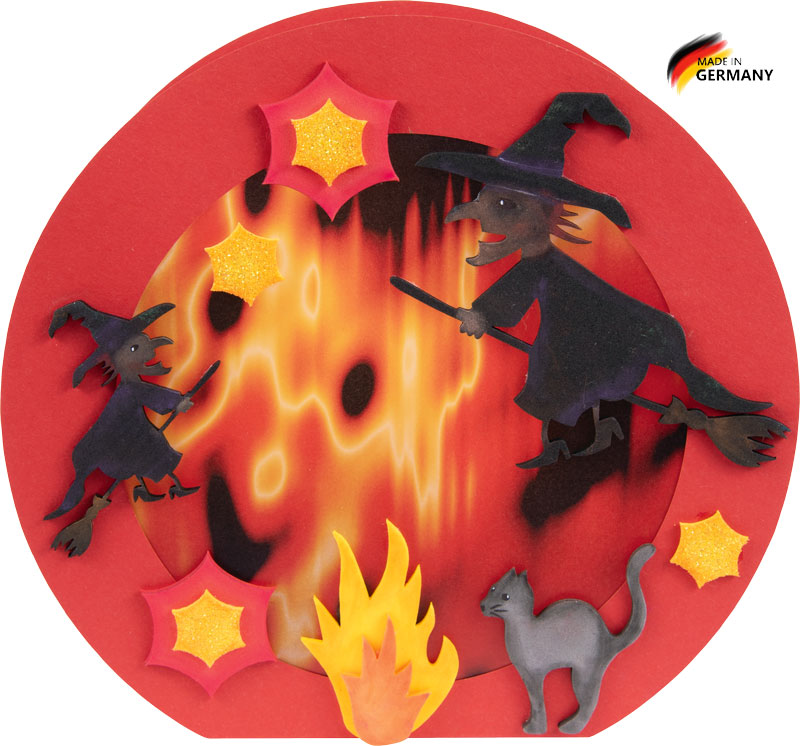 Laternen Bastelset Feuerhexen