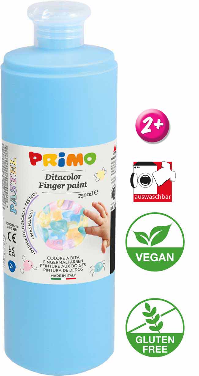 Fingermalfarbe Primo pastell eisblau