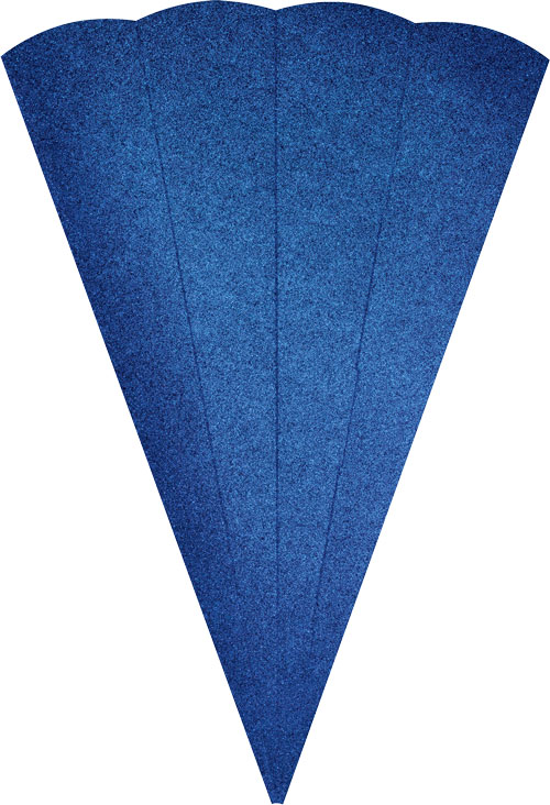 Glitter Schultütenrohling blau