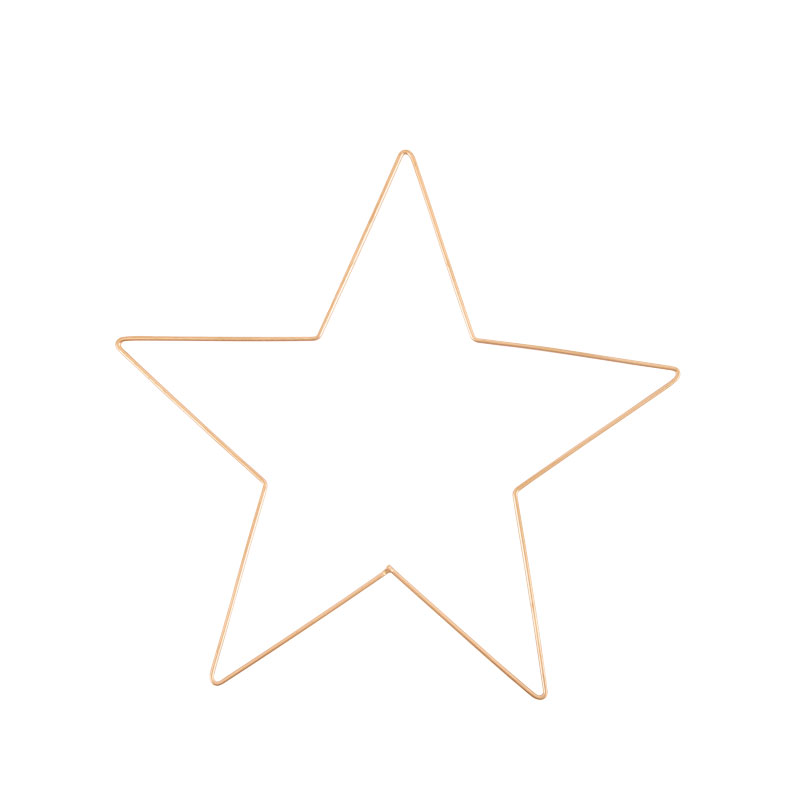 Metallstern gold 25 cm