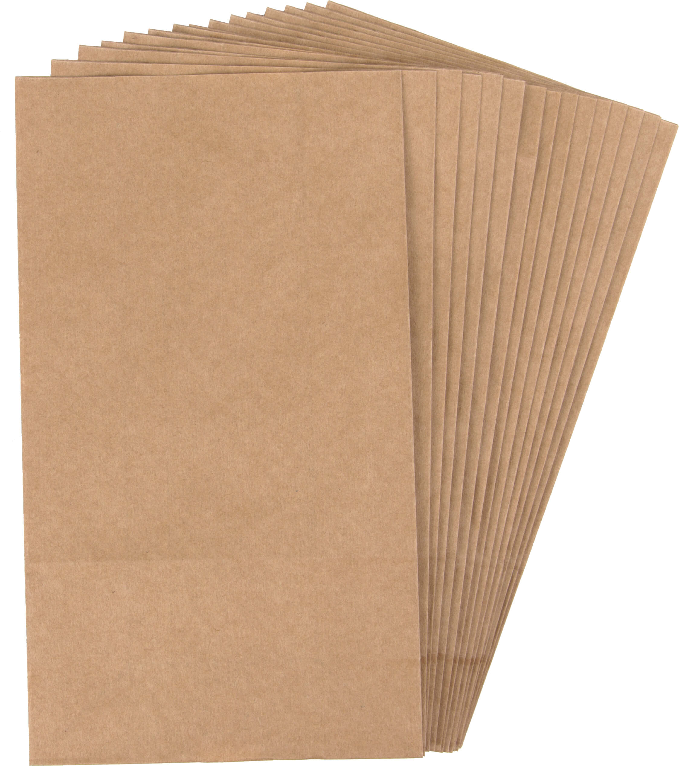 Papiertüte natur, 15 Stück