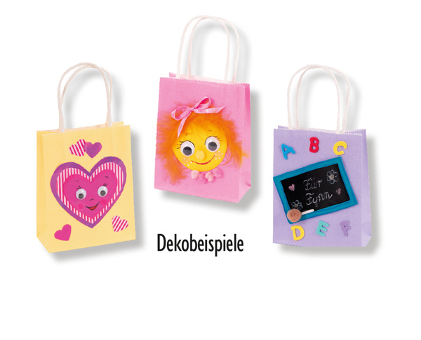 Papiertaschen intensiv, 20 Stück in 10 Farben so.