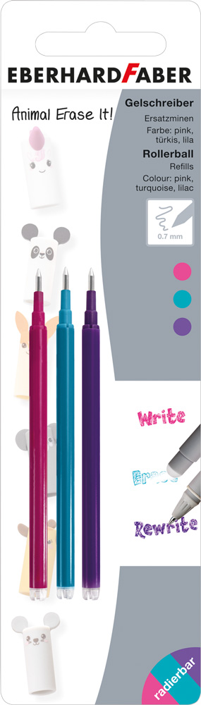 Ersatzmine f. Gelschreiber Animal/Fruity Erase it!