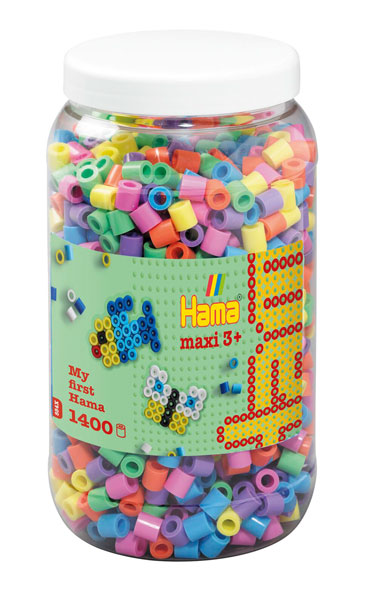 Bügelperlen maxi Pastellmischung