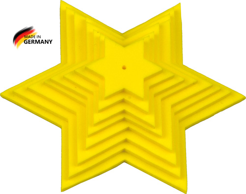 Sternenset gelb, 8-teilig, aus Moosgummi