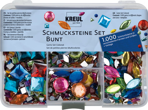 Schmucksteineset bunt