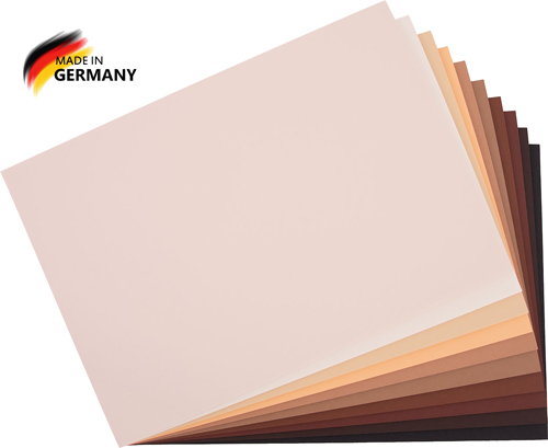 Tonpapiersortiment Hauttöne, 130 g/m²