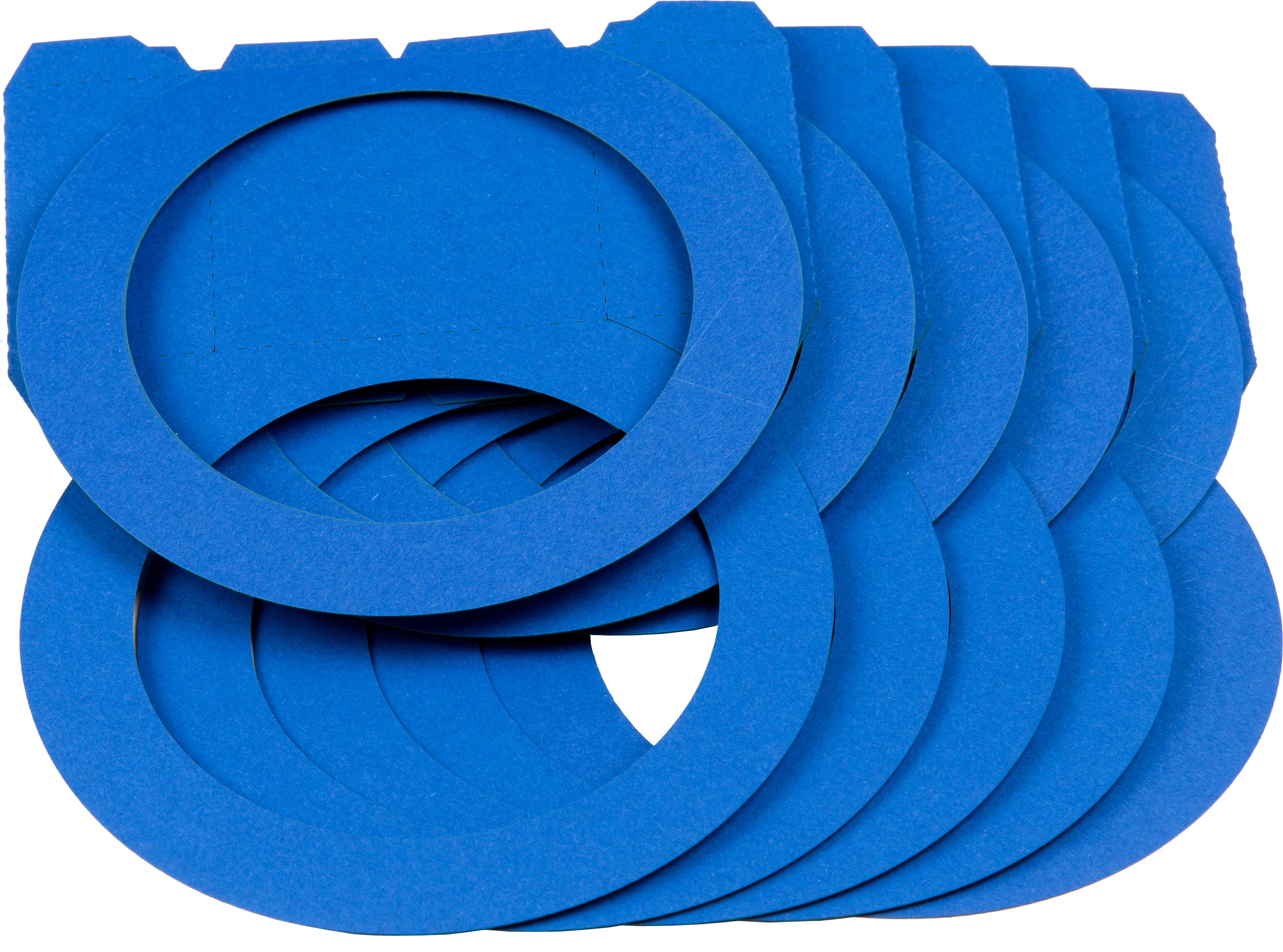 Laternenrohling rund mittel königsblau, 5 Stück