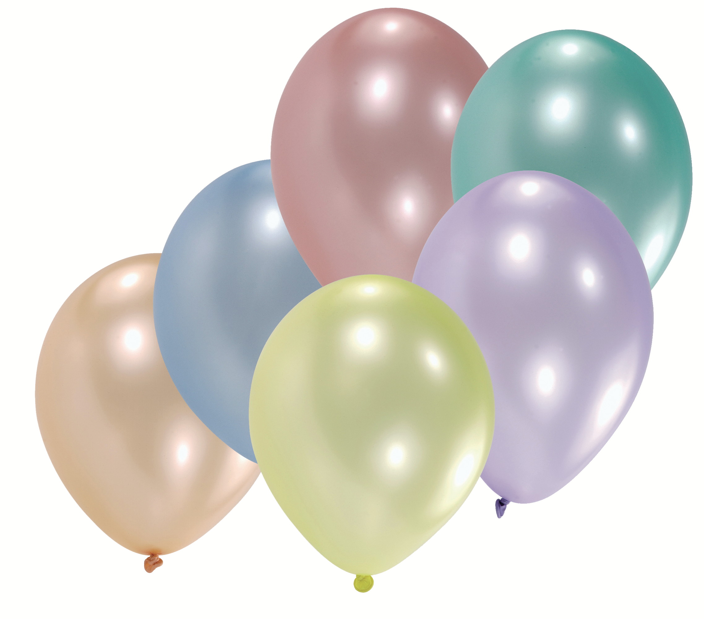 Luftballon rund perlmutt