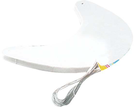 Sonnenschilder weiß, mit Gummiband