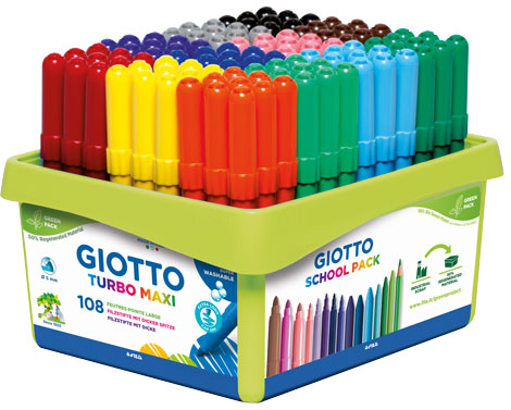 Giotto Turbo Maxi Fasermaler 108 Stück