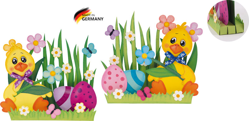 Kreativpaket 3D-Dekobild Küken