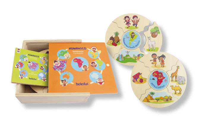 Puzzle Humanico Kontinente