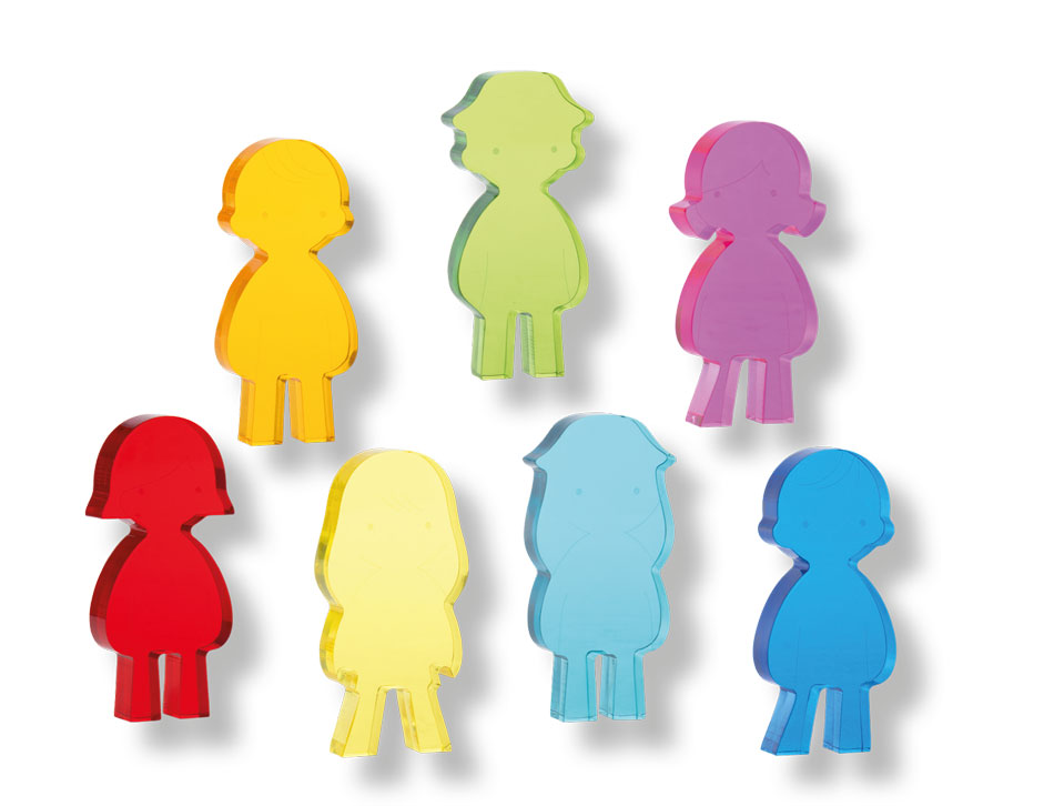 Regenbogen Kinder 7 Stück sortiert