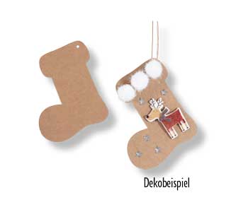 Weihnachtsanhänger Stiefel 10 Stück