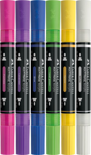Multi Mark Acrylic vibrant 6 Stück sortiert