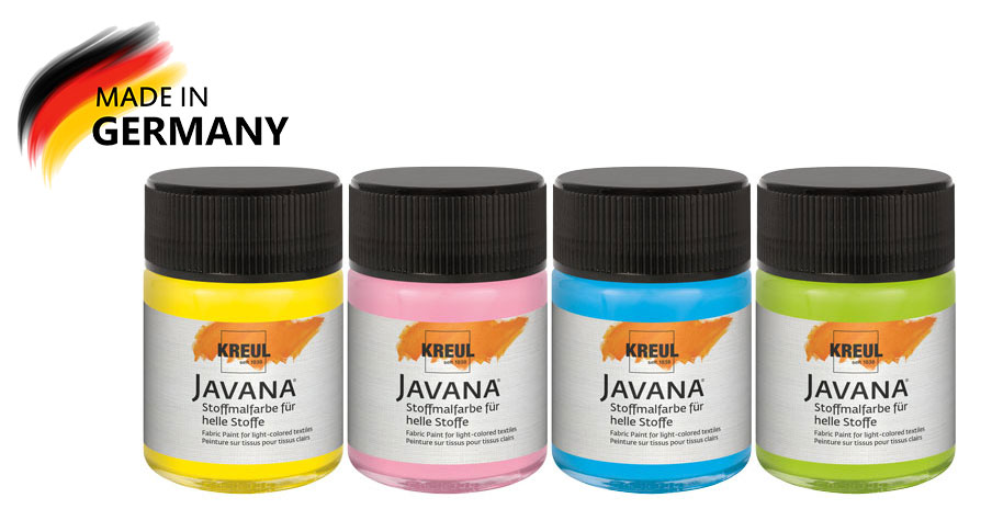 Stoffmalfarbenset 3, 4 x 50 ml sortiert