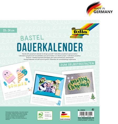 Mal- Bastelkalender weiß