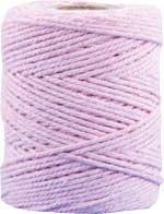 Makrameekordel rosa, 80% Baumwolle