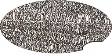 Biegeplüsch Metallic silber