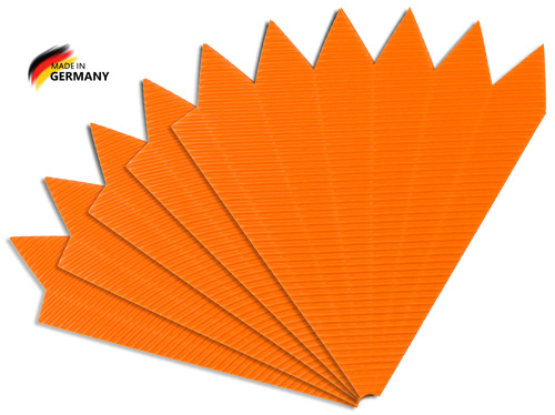 Schultütenspitzen orange, 5 Stück