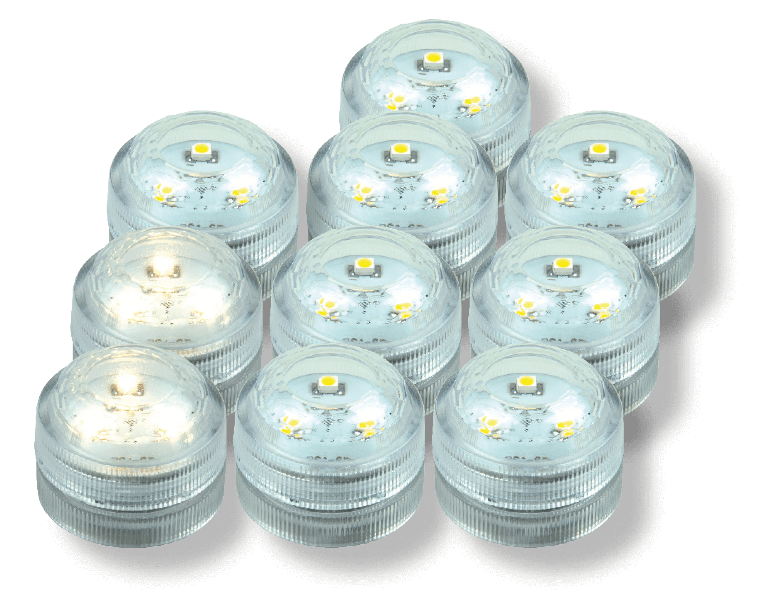 LED Teelicht mit 3 Dioden 10 Stück