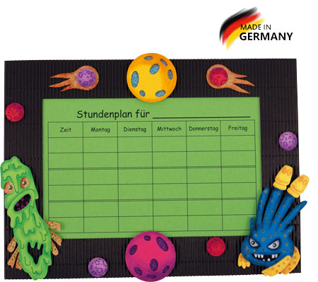 Stundenplan Bastelset Aliens