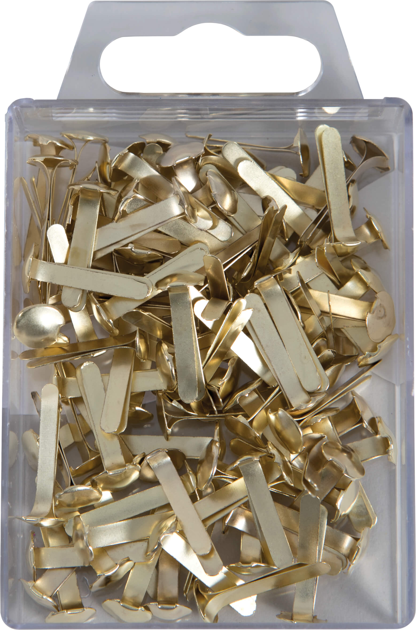 Musterbeutelklammer gold 100 Stück