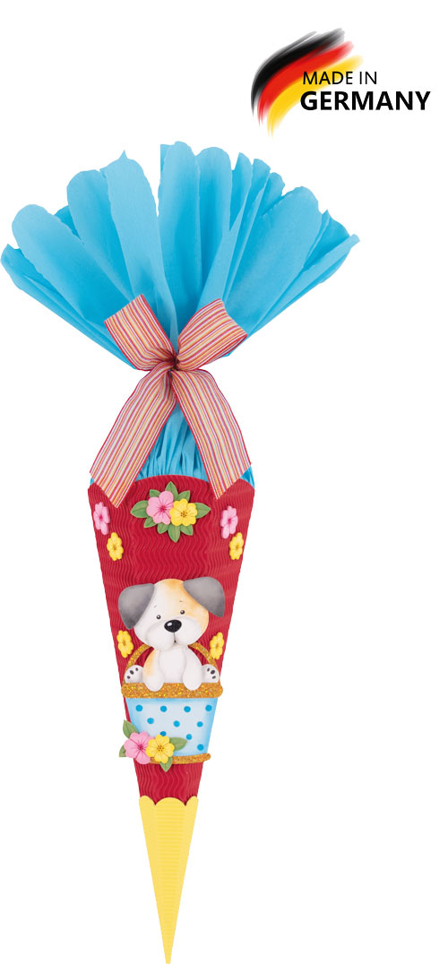 Geschwistertüten Bastelset Collin - Hund im Korb