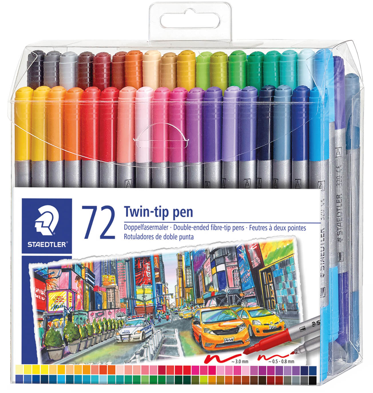 Doppelfasermaler 72 Stück sortiert