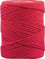 Makrameekordel rot, 80% Baumwolle