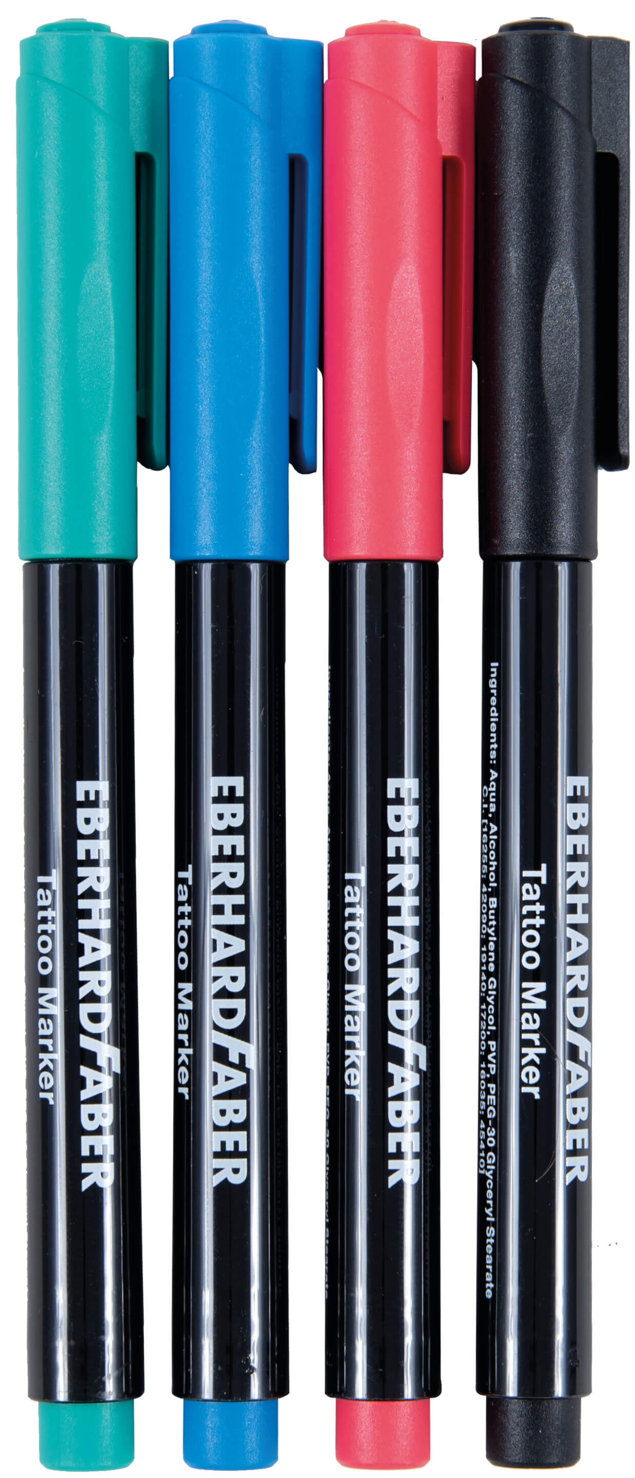 Tattoomarker Set 1, 4 Stück sortiert