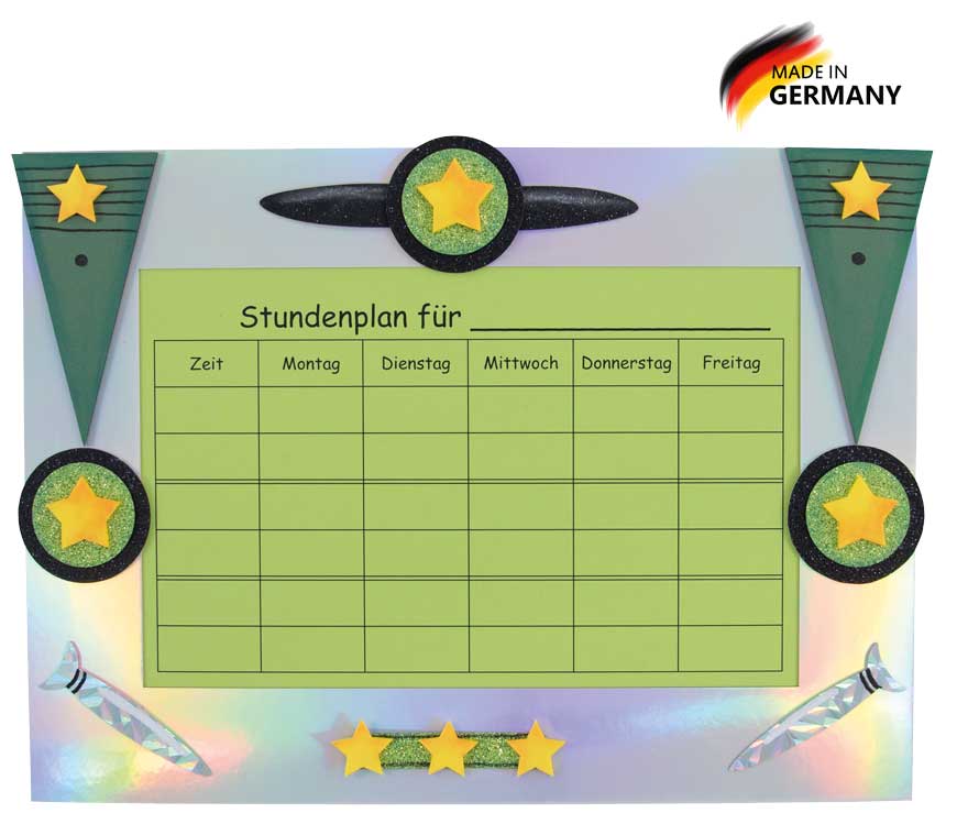 Stundenplan Bastelset Starfighter