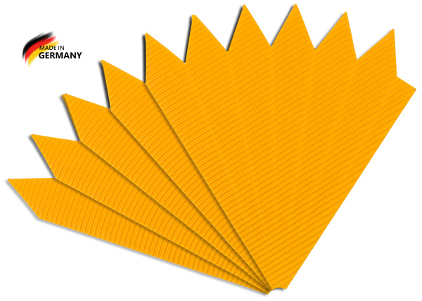 Schultütenspitzen gelb, 5 Stück