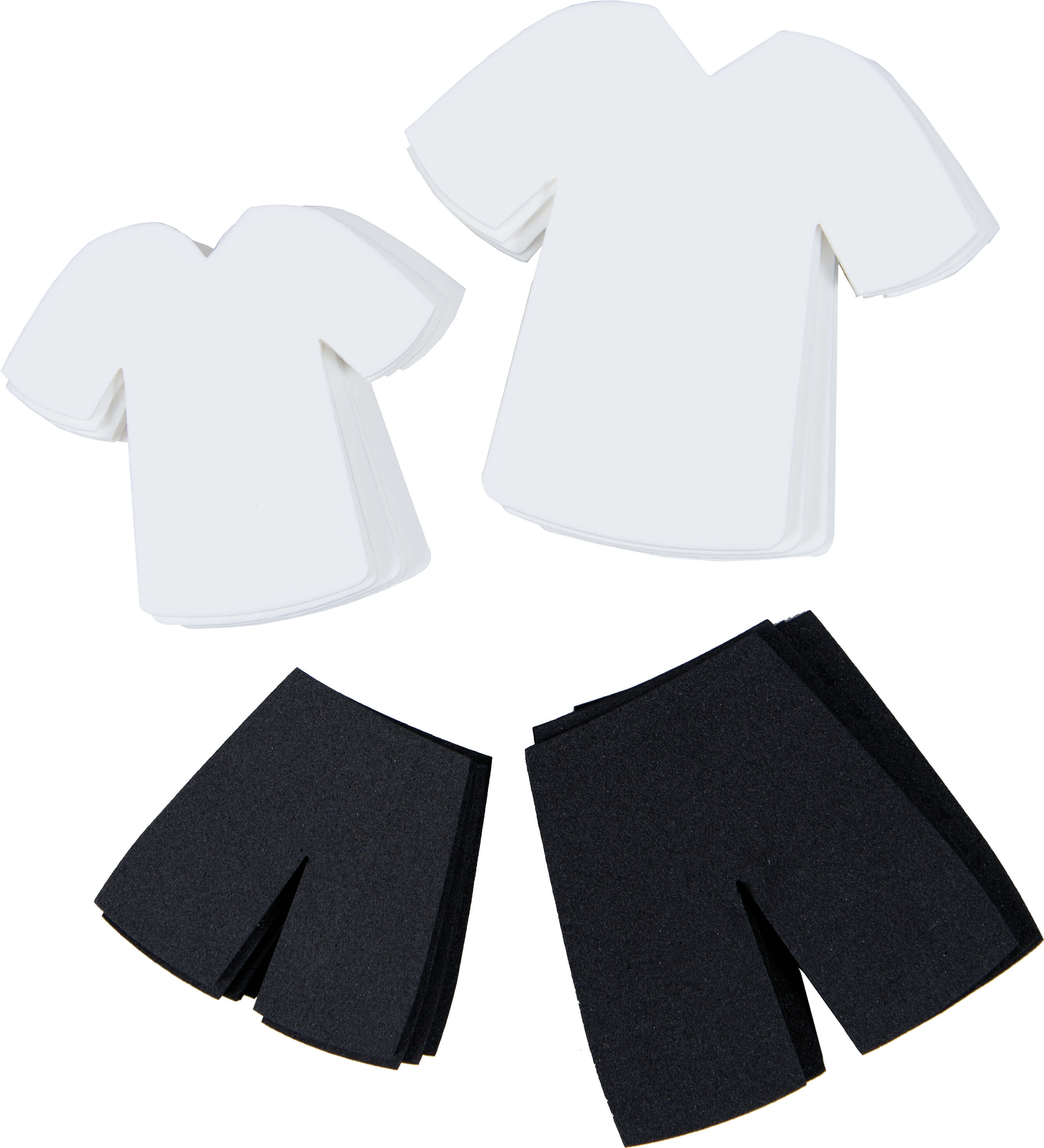 Trikots schwarz/weiß 18-teilig sortiert