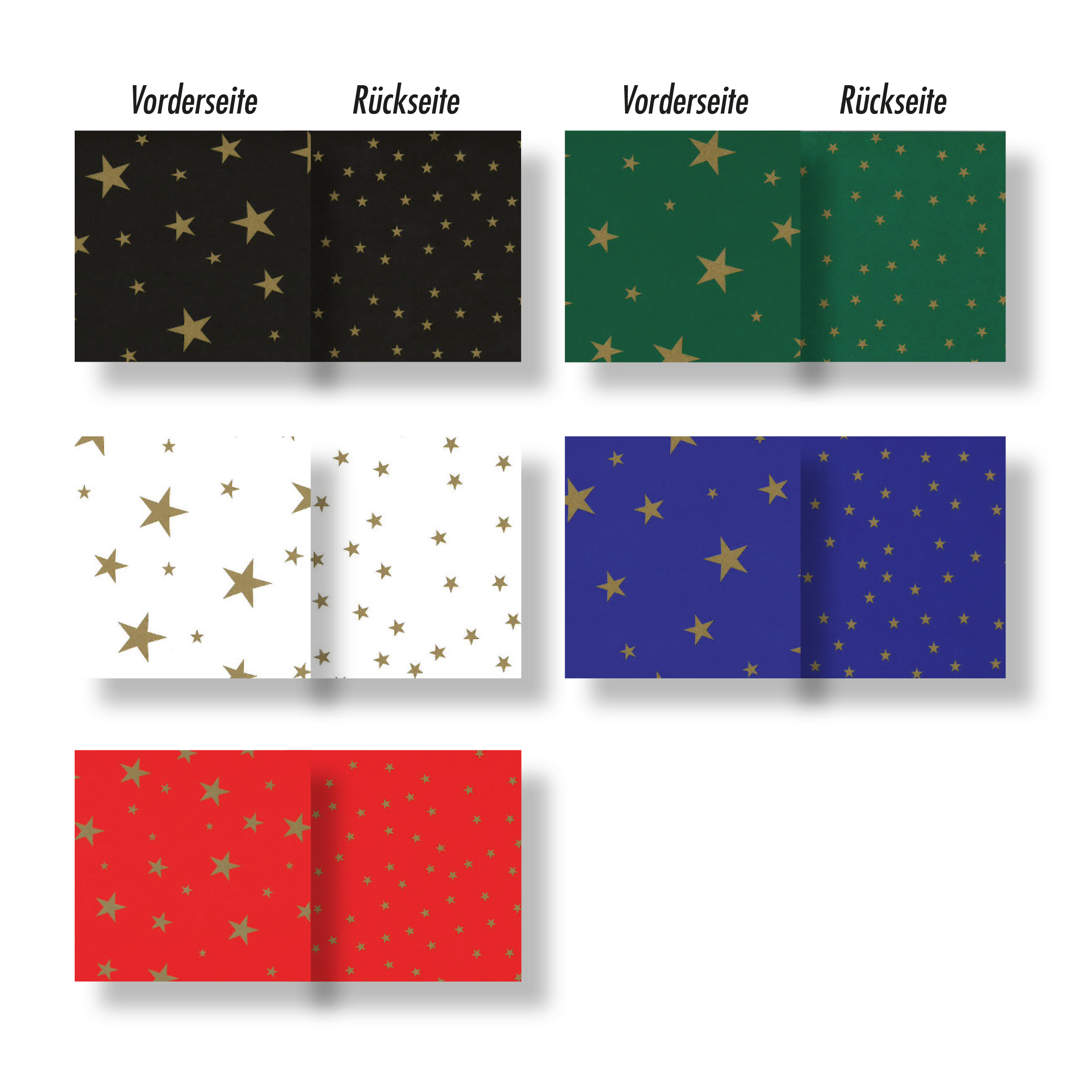 Motivkartonsortiment Sternchen