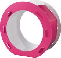 Laternenrohling rund pink, 5 Stück