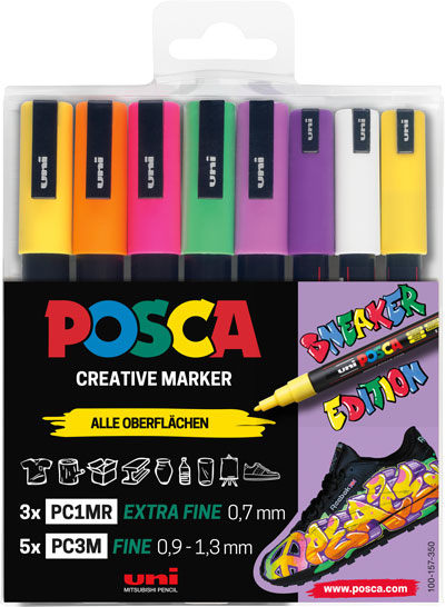 Uni Posca 3M/1MR Marker Sneaker Edition 2