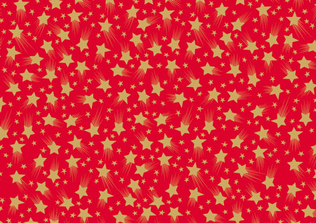 Transparentpapier Sternenzauber rot/gold